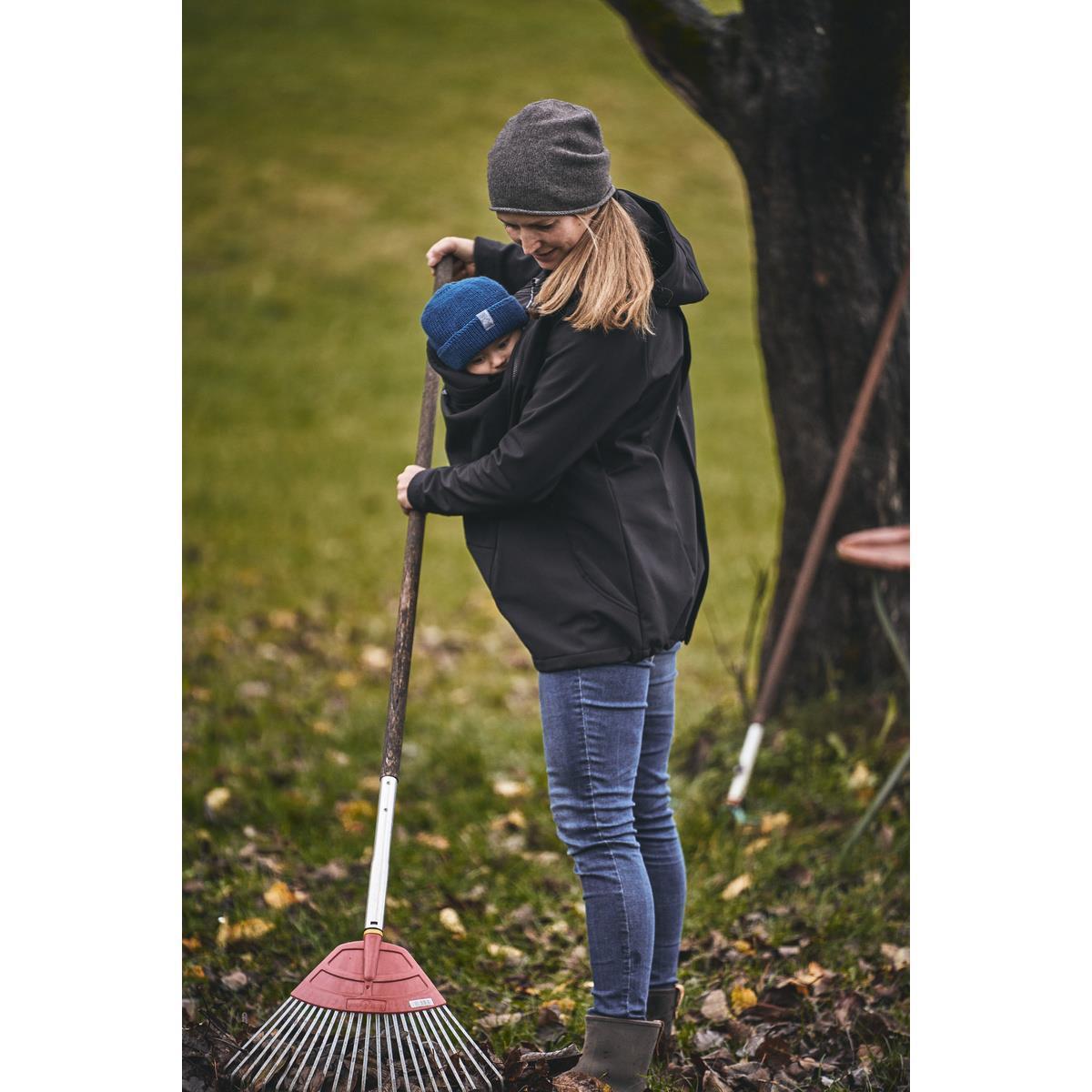 mamalila Softshell-Tragejacke Allrounder schwarz XXL