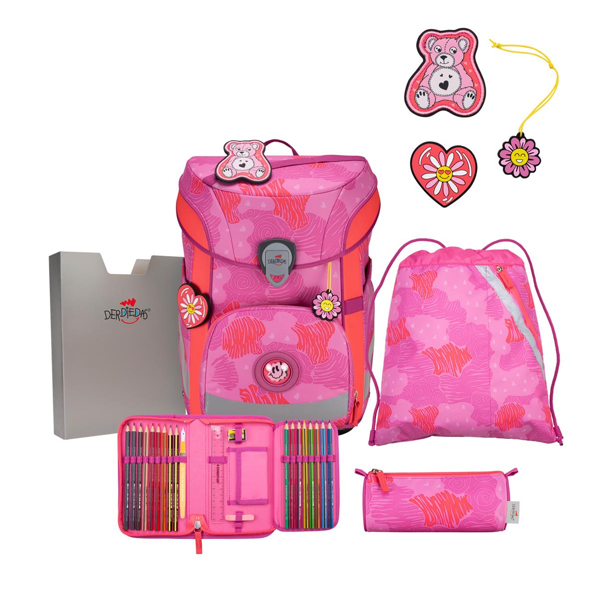 Der Die Das Schulranzen-Set Ergoflex Easy 2025 tlg. Roses Der Die Das Schulranzen-Set Ergoflex Easy 2025 tlg. Roses