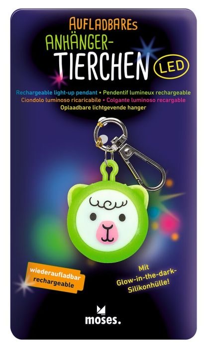 moses Aufladbare LED Anhänger Tierchen Grün