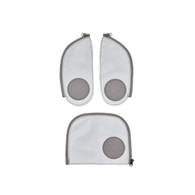 ergobag Zip Set Vollreflex Seitentaschen Silver Reflectiv (OHNE LED) ergobag Zip Set Vollreflex Seitentaschen Silver Reflectiv (OHNE LED)