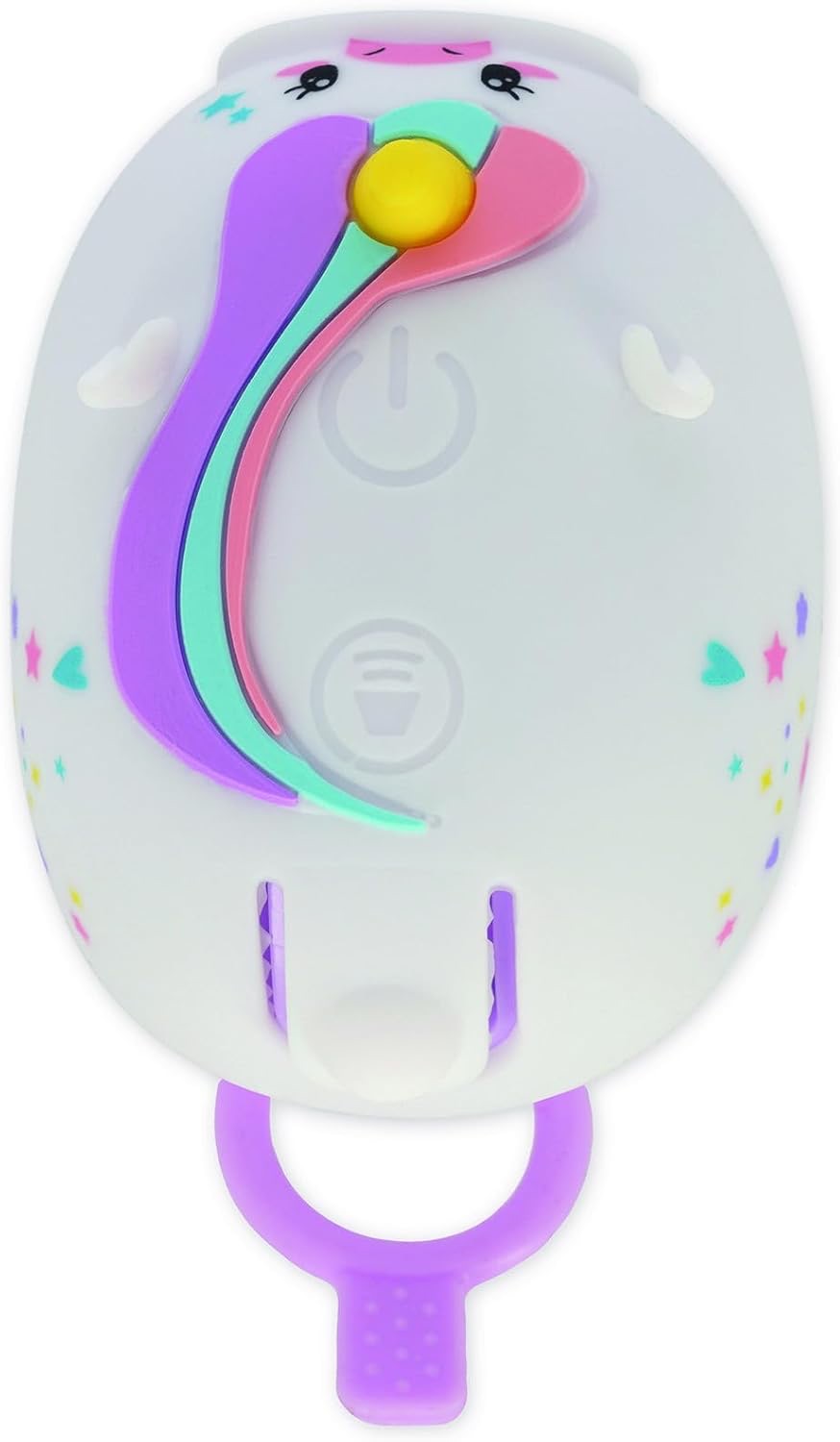 Legami Wiederaufladbare Frontleuchte mit 3 Lichtmodi und 5 Klingeltönen Einhorn