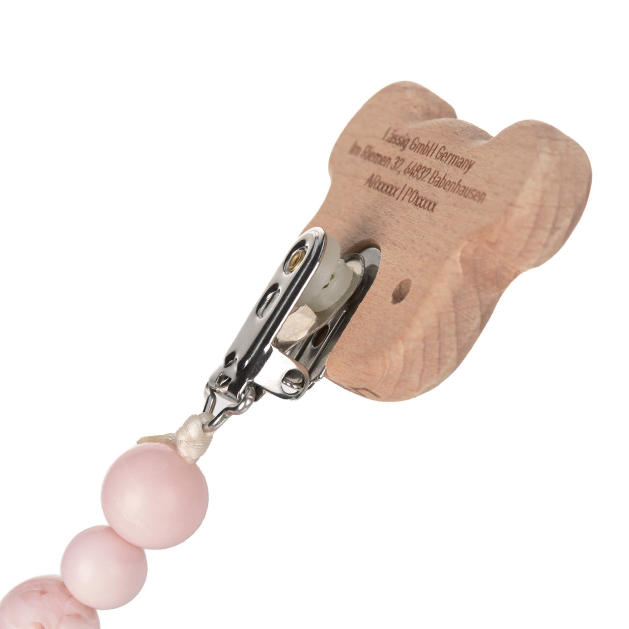 Lässig Schnullerkette - Little Chums Maus Rosa