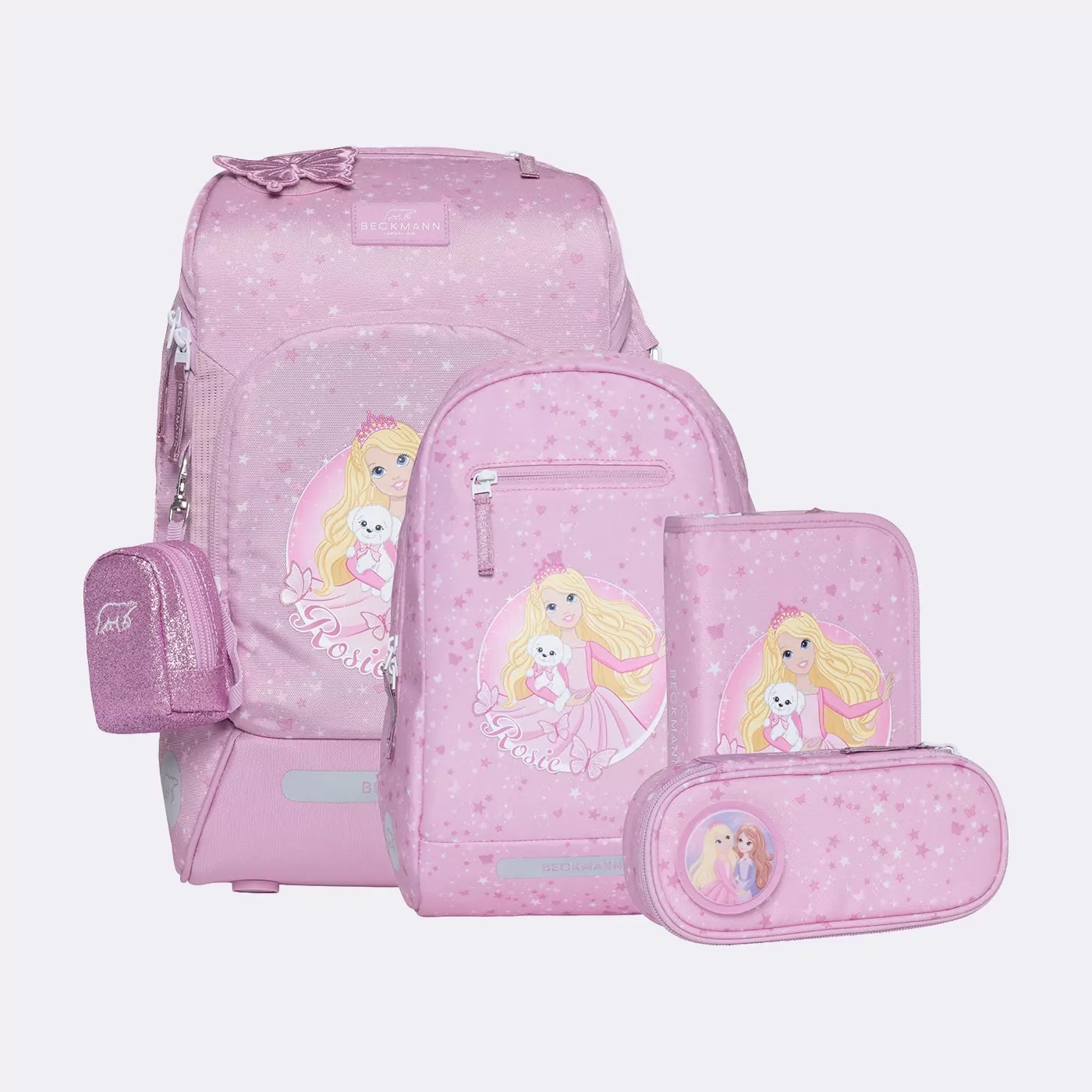 Beckmann Schulrucksack-Set Active Air FLX 6-teilig Rosie Beckmann Schulrucksack-Set Active Air FLX 6-teilig Rosie