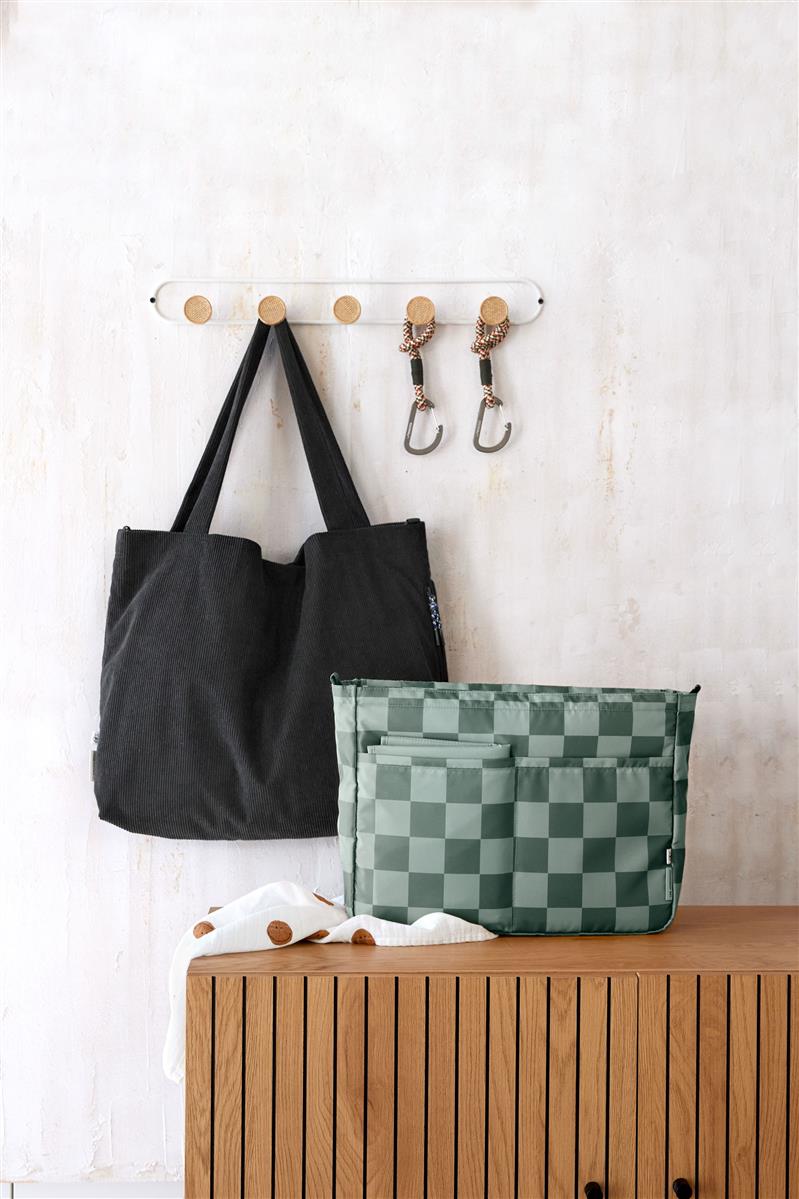 Lässig MIX Wickeltasche Shopper Cord Schwarz