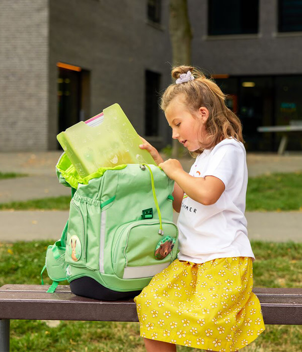 ergobag Heftebox Dinosaurier blau