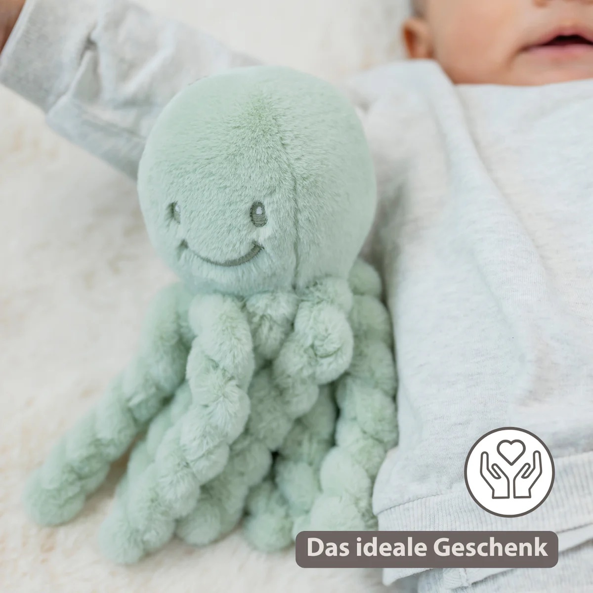 Nattou Kuscheltier Oktopus Kupfergrün Nattou Kuscheltier Oktopus Kupfergrün