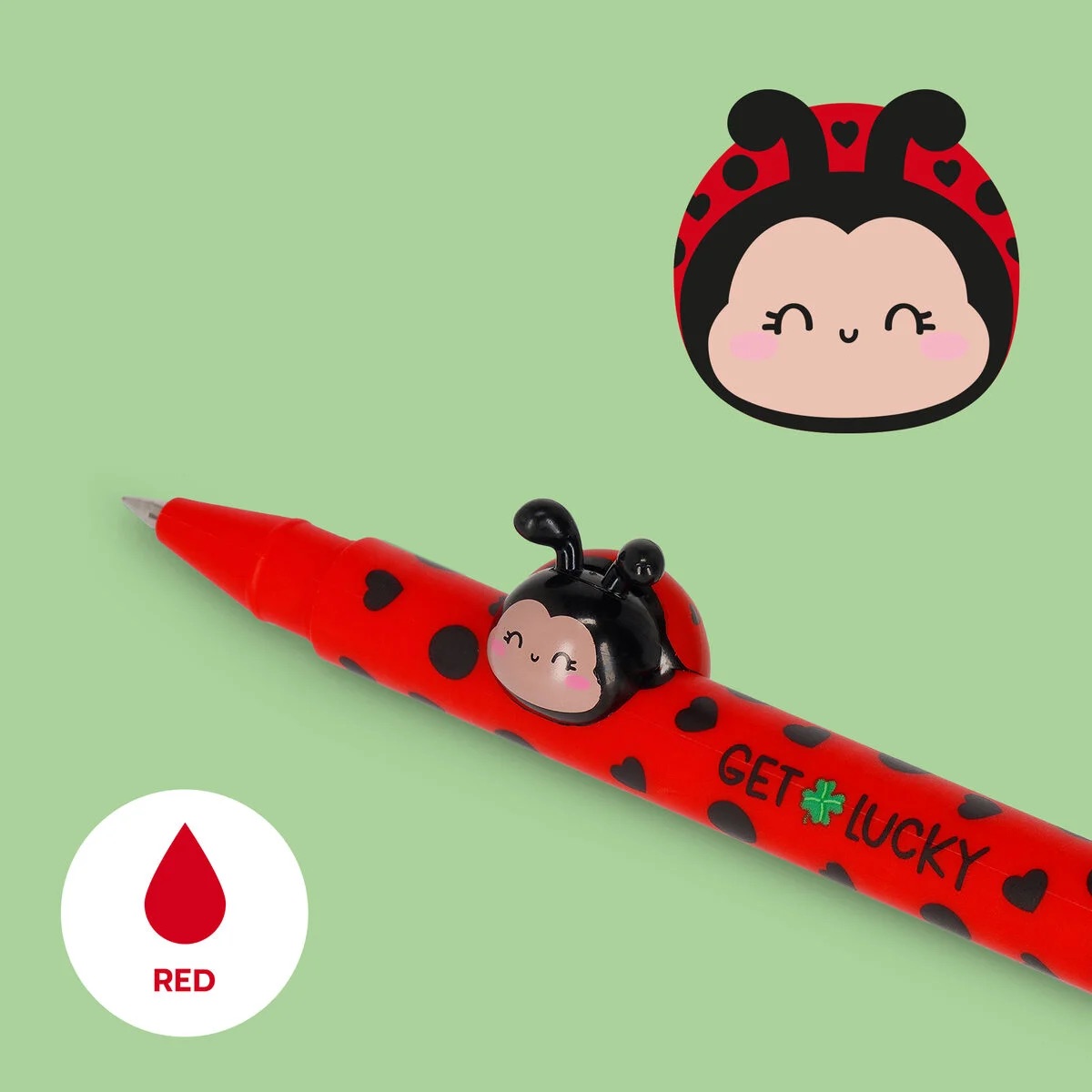 Legami Gelstift mit Motiv - Lovely Friends Ladybug