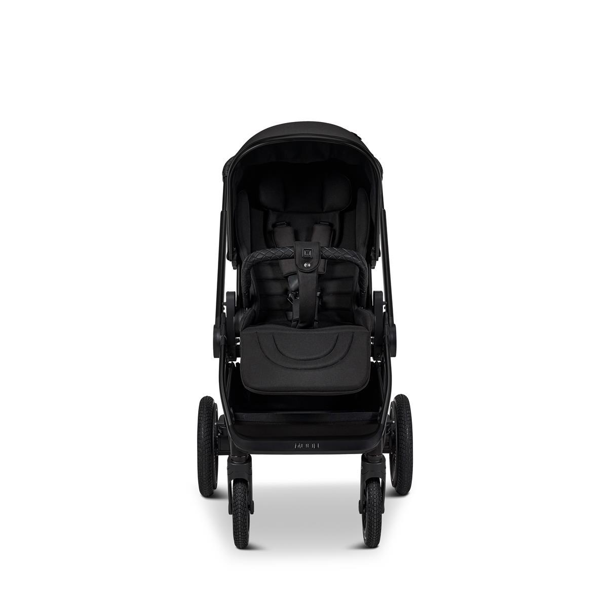 Moon PIÙ Kinderwagen SET onyx / chrome