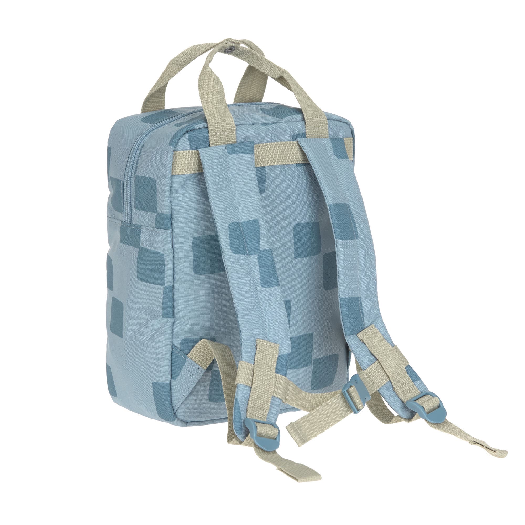 Lässig Kinderrucksack Square aus der Pattern Party Blau