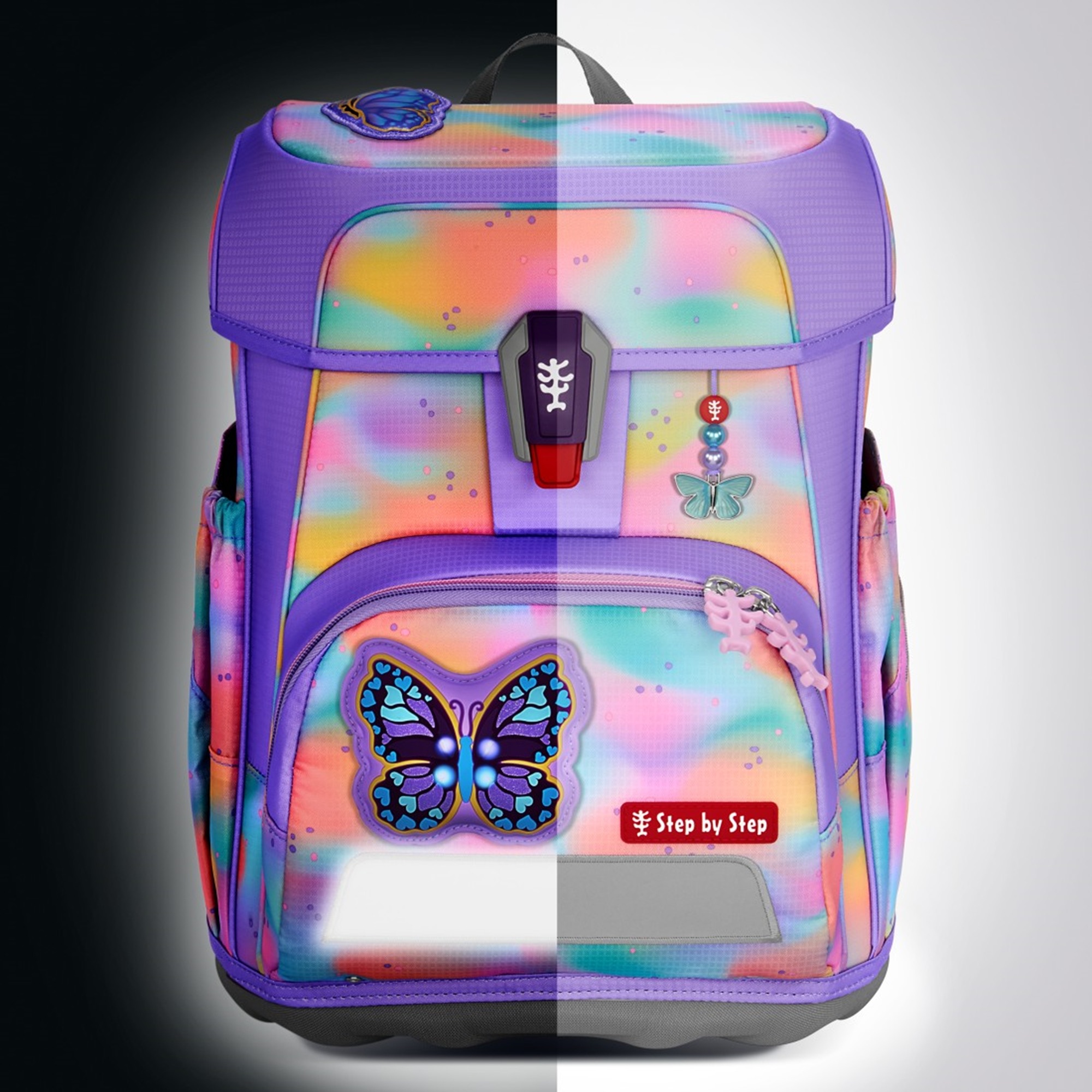 Step by Step Cloud Schulranzen-Set Flash Butterfly Luna