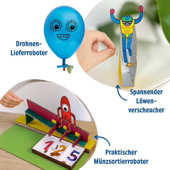 moses PhänoMINT Geniale Roboter Baue 10 coole Maschinen, die dir lästige Dinge abnehmen