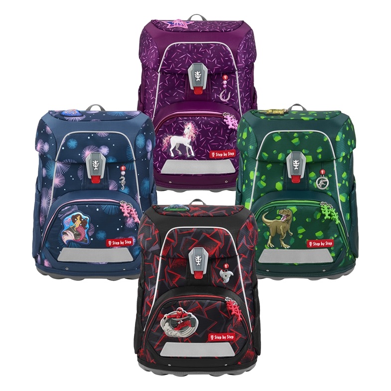 Step by Step Fit Schulranzen-Set 5-tlg. Pretty Unicorn Nuala Step by Step Fit Schulranzen-Set 5-tlg. Dino Targo