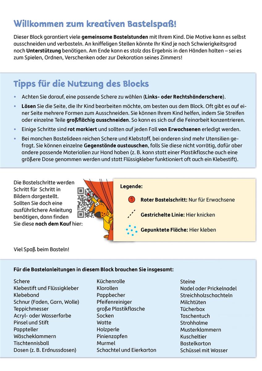 Hauschkaverlag Lass uns Basteln - Bastelbuch ab 4 Jahre Magie und Fabelwesen