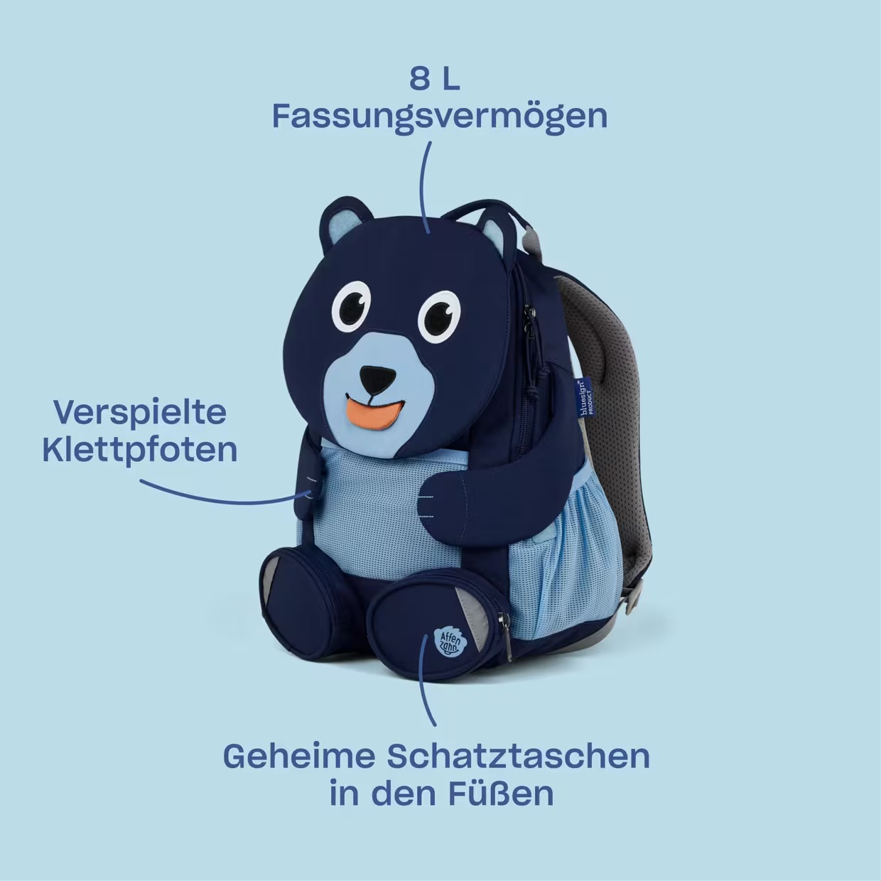 Affenzahn Kindergartenrucksack großer Freund Otter