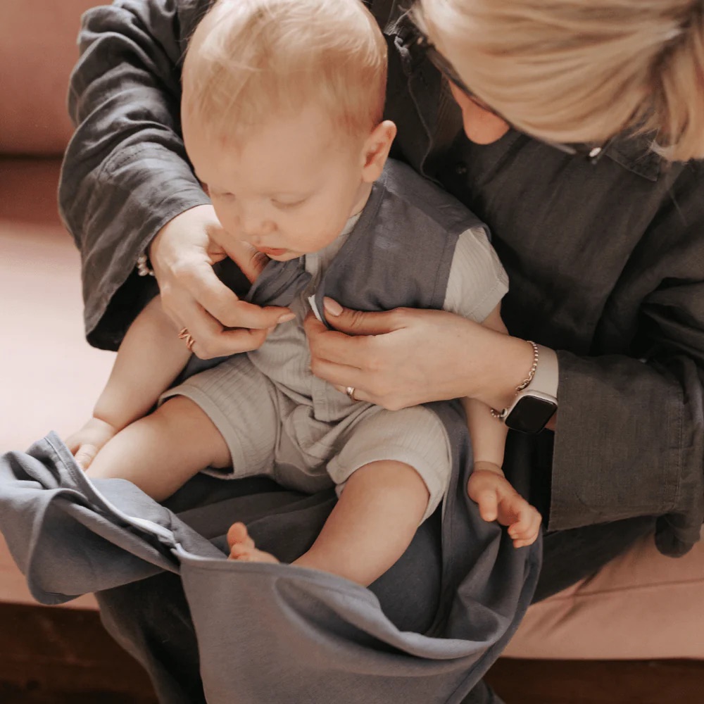 Emma & Noah Leinen Schlafsack 0,5 TOG 60 cm Essential Blau Emma & Noah Leinen Schlafsack 0,5 TOG 60 cm Essential Blau