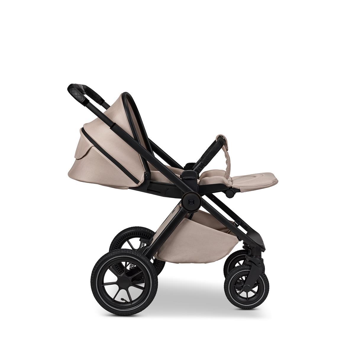 Moon GIO+ Kinderwagen-Set sand / matt Moon PIÙ Kinderwagen SET sand / chrome