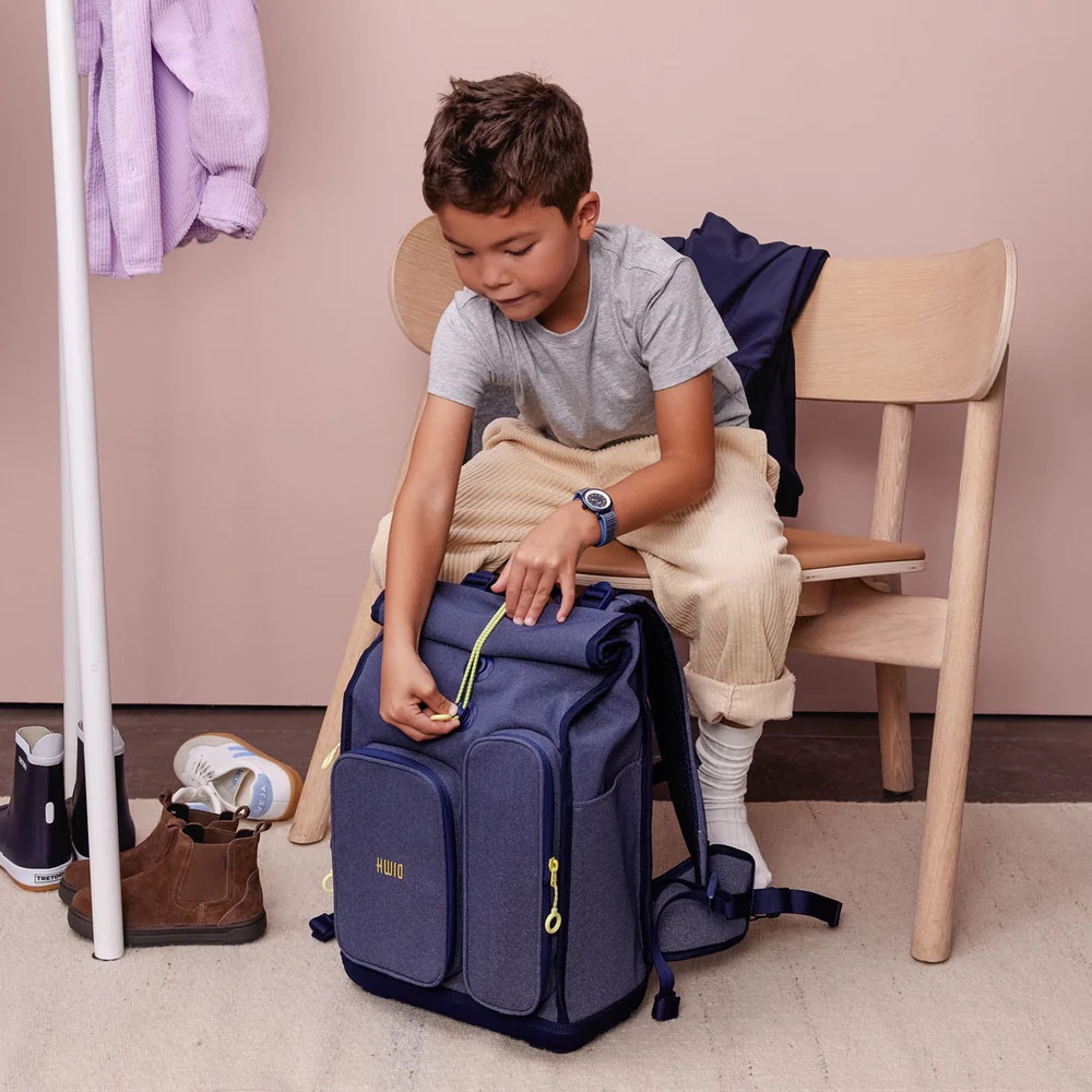Kwio BAGG Schulranzen-Set Polar