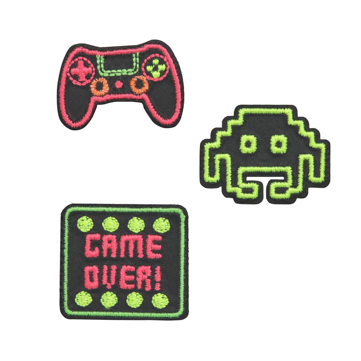 1205025098_1f23haXbX2yAP2.jpg Lässig Bold Textil woven Sticker Gamer
