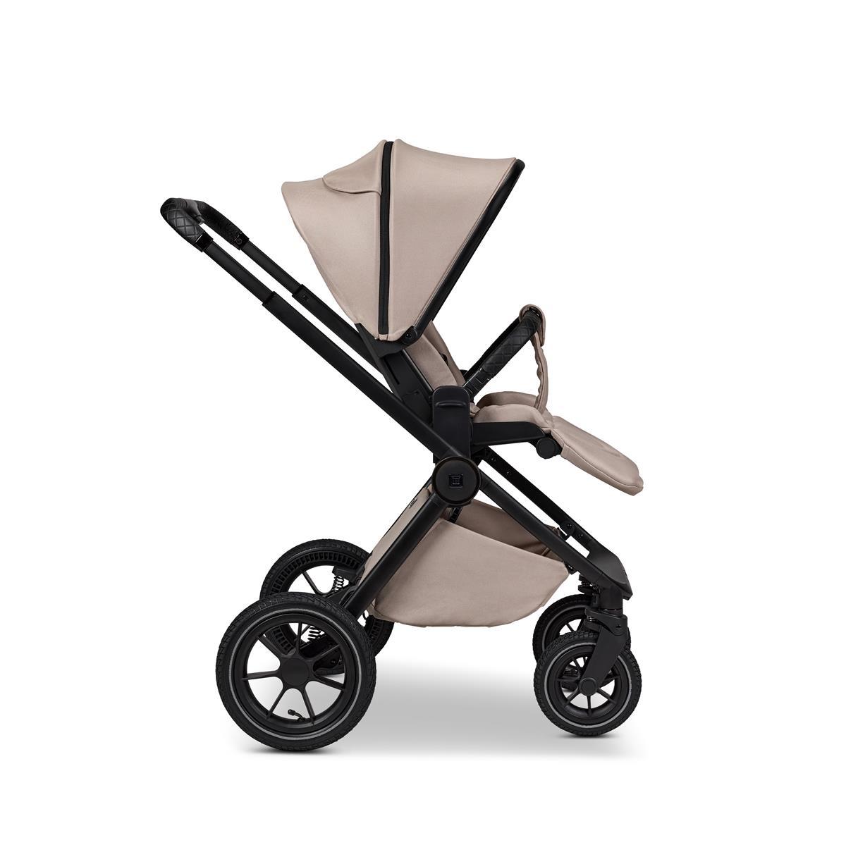 Moon GIO+ Kinderwagen-Set sand / matt Moon PIÙ Kinderwagen SET sand / chrome