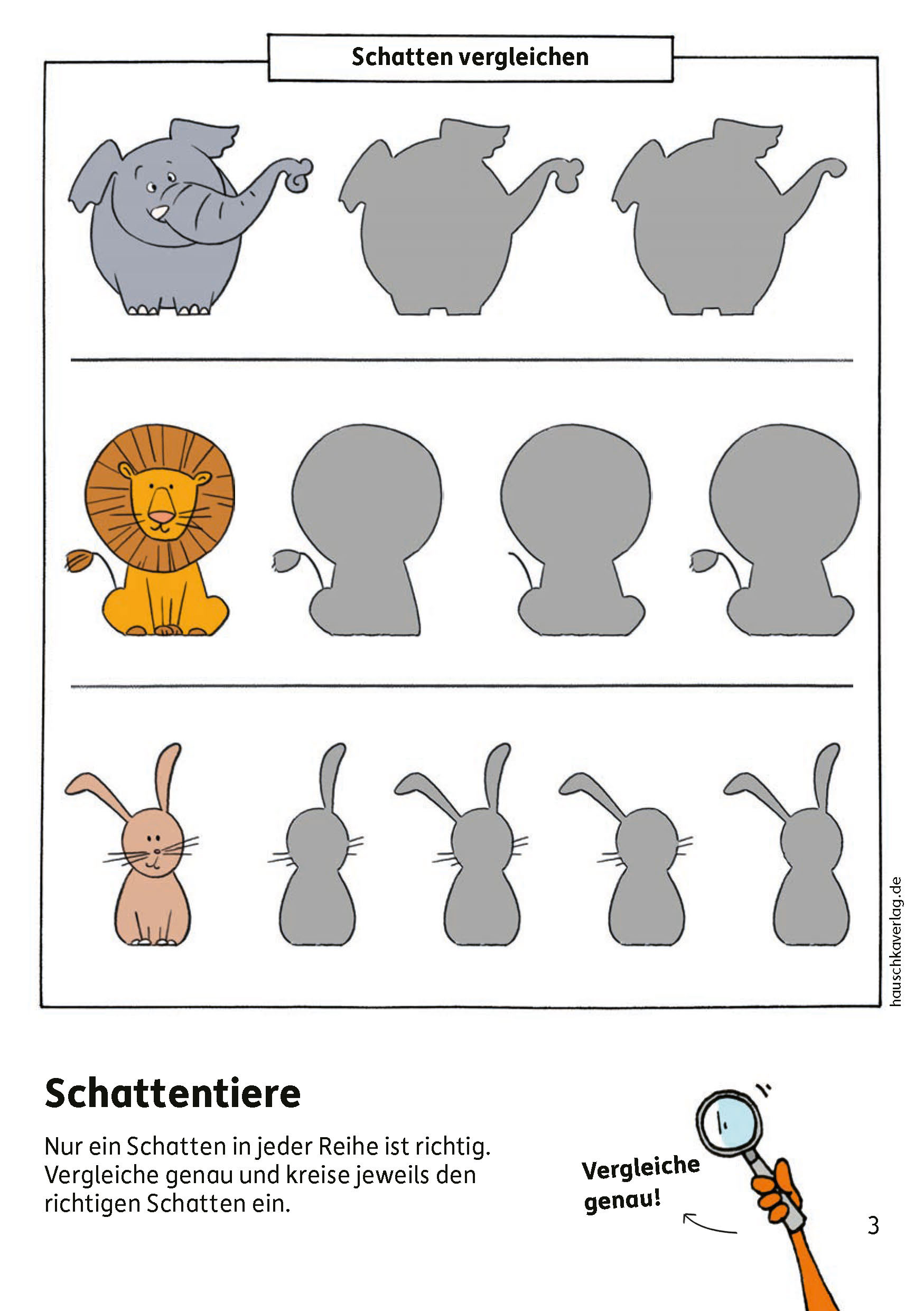 Hauschkaverlag Kindergartenblock ab 4 Jahre Rätselspaß, Konzentration und Logik