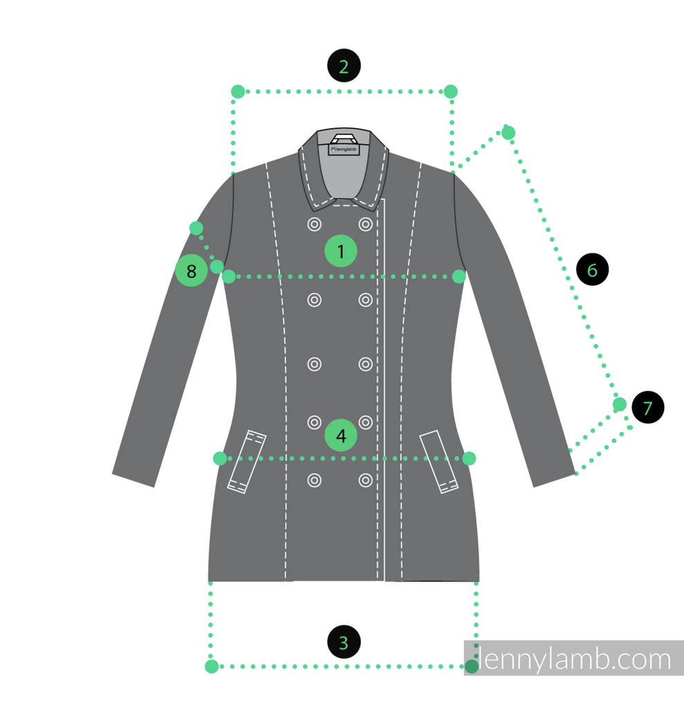 Lenny Lamb Tragejacke Trenchcoat - M (38) - schwarz