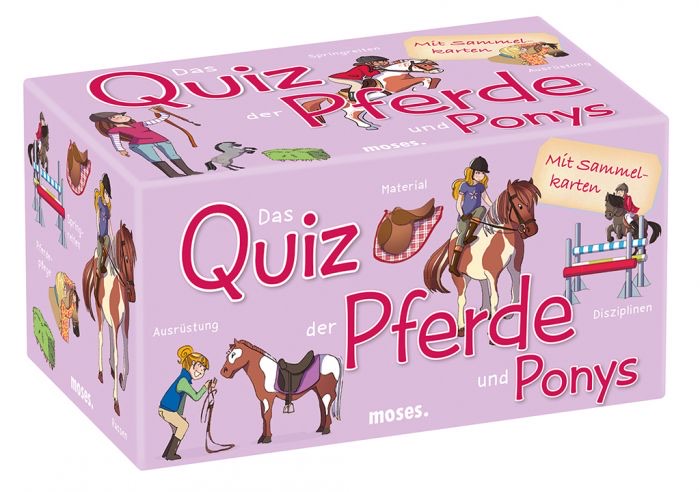 moses Das Quiz der Pferde und Ponys 100 Karten, ein Antwortbüchlein