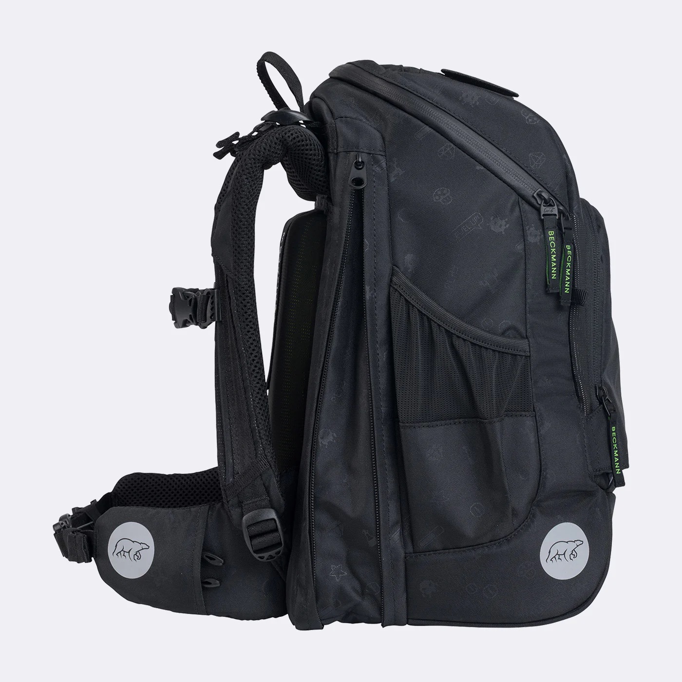 Beckmann Schulrucksack-Set Active Air FLX 6-teilig Pixel