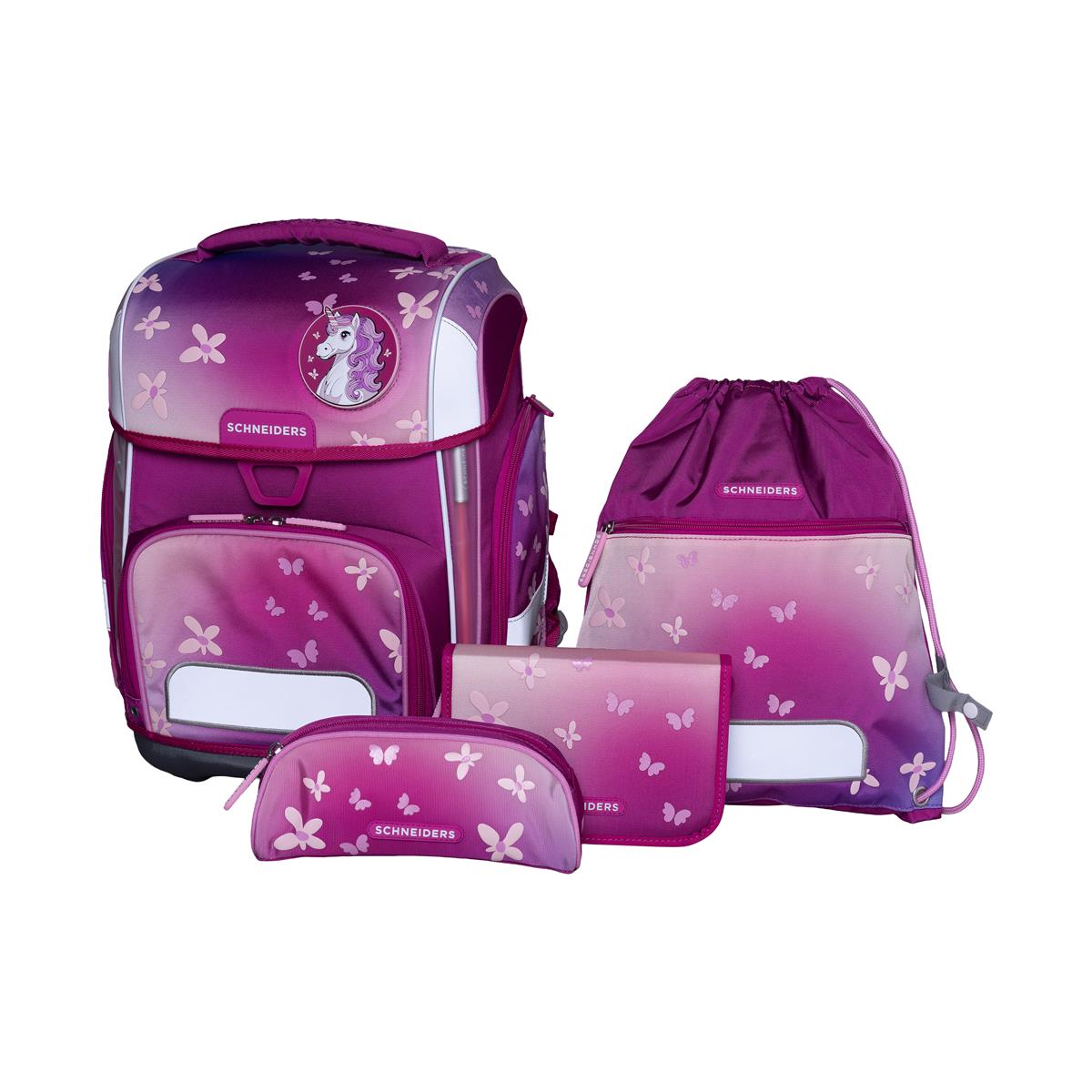 Schneiders Ergolite Schulranzen-Set 9-tlg. A.M. Damm Floral Dream