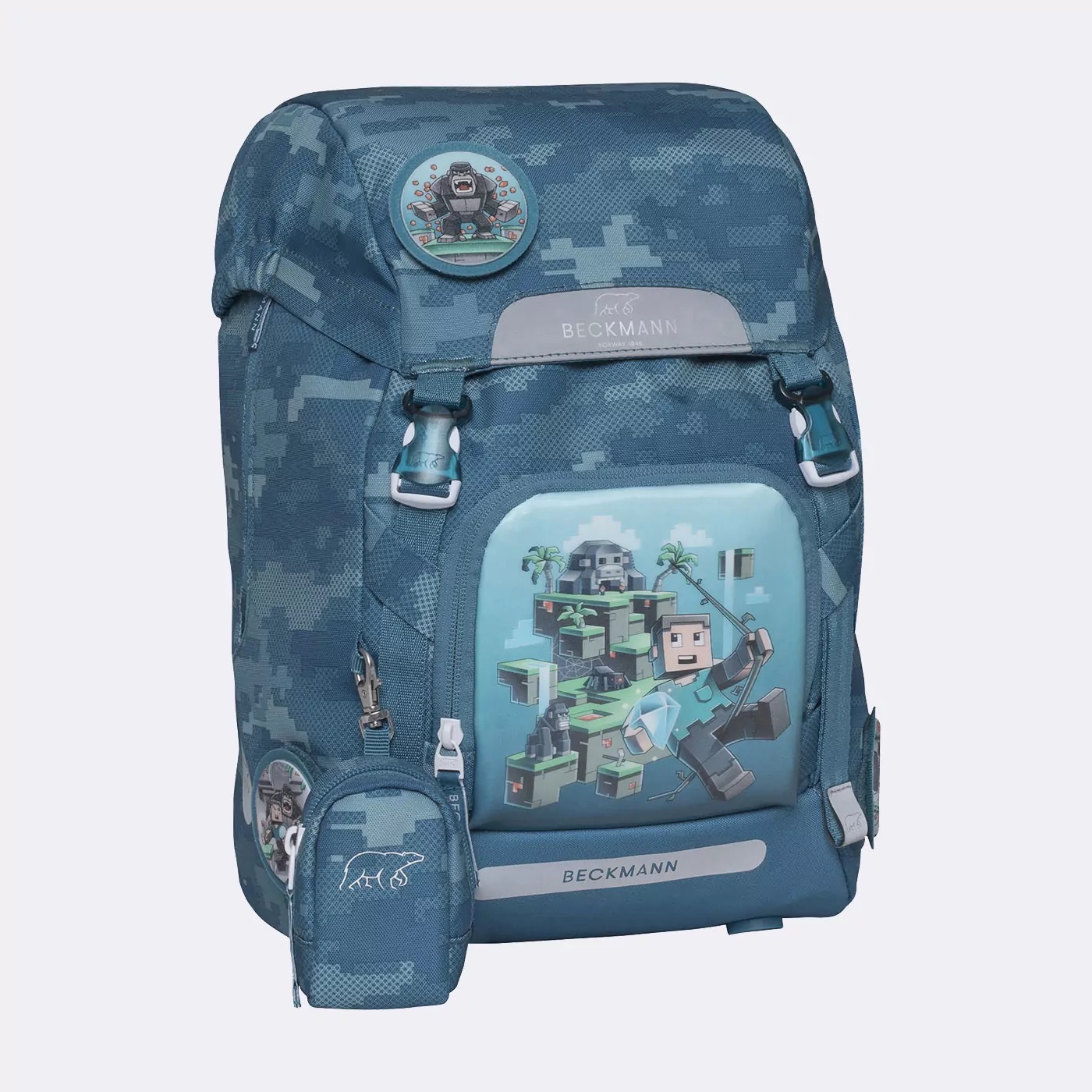 Beckmann Schulrucksack-Set Active Air FLX 6-teilig Jungle Game