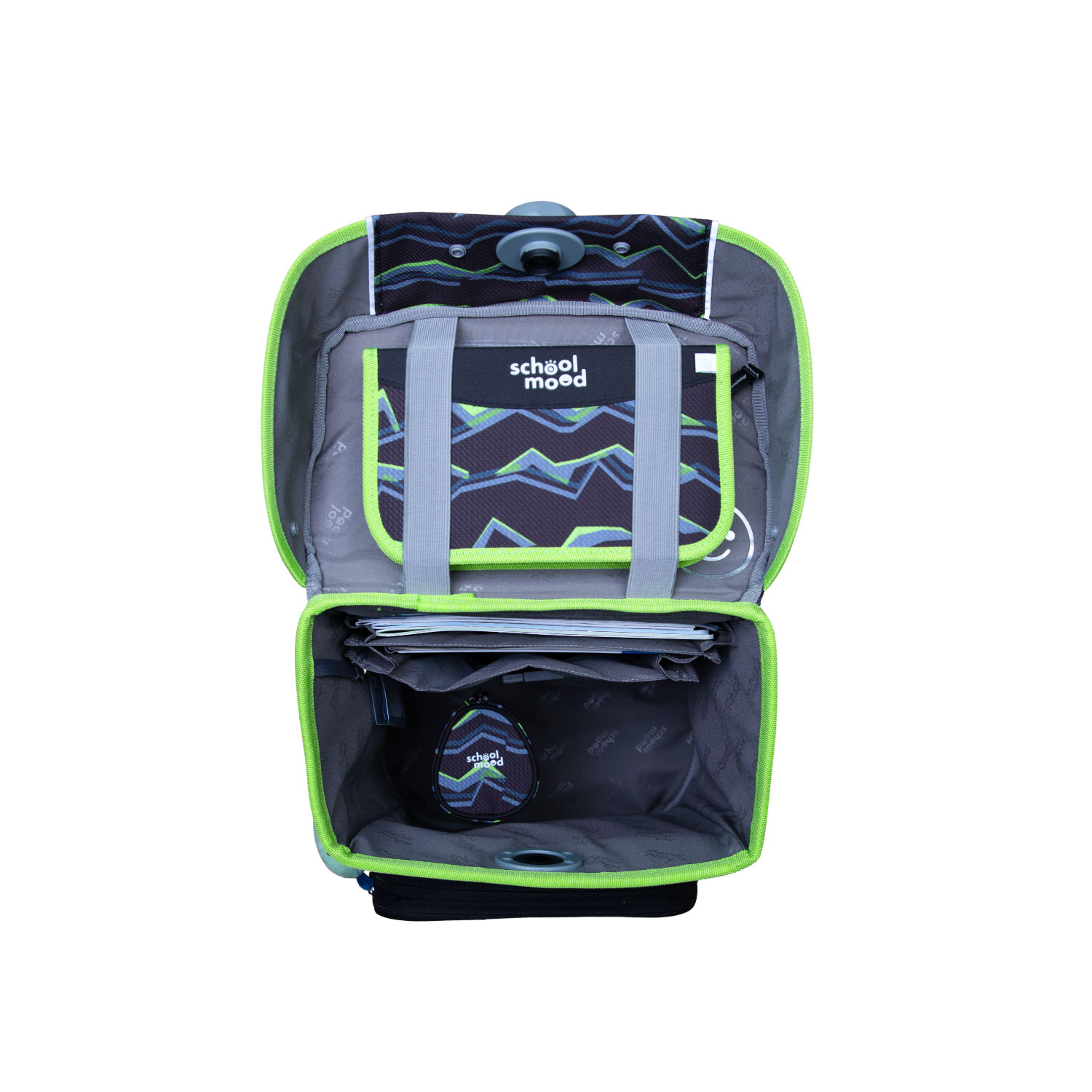 School-Mood Champion Pro Schulranzen-Set 2025/2026 7-tlg. Finn (Raubkatze)