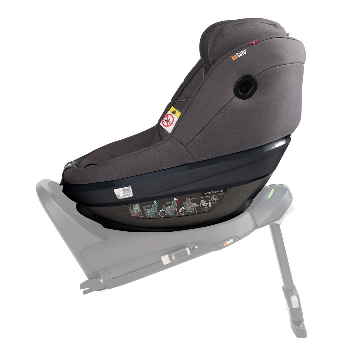 BeSafe Beyond2 360 Reboarder Dark Grey Mélange