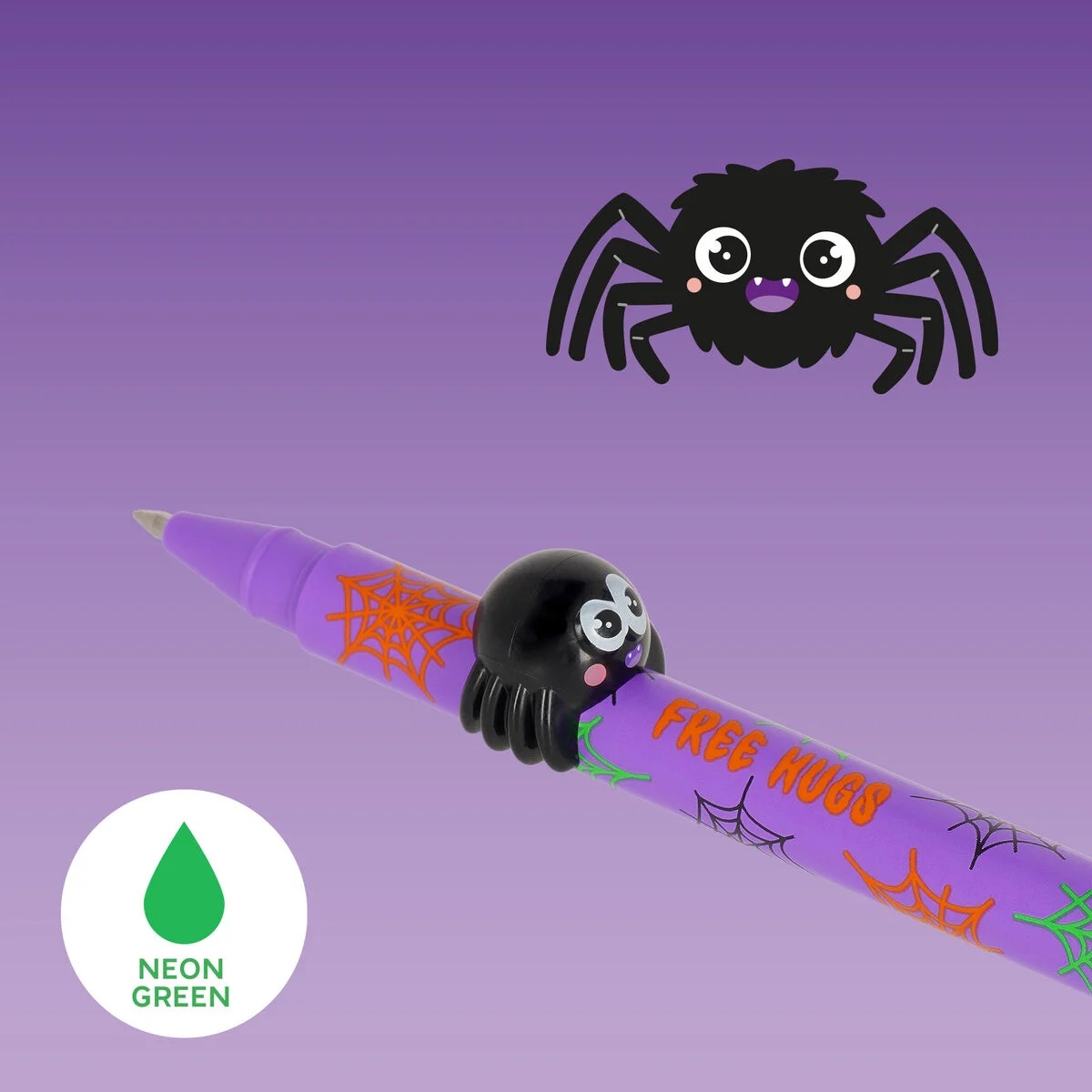 Legami HALLOWEEN 2025 GELSTIFT MIT TIERDEKO - LOVELY FRIENDS- SPIDER