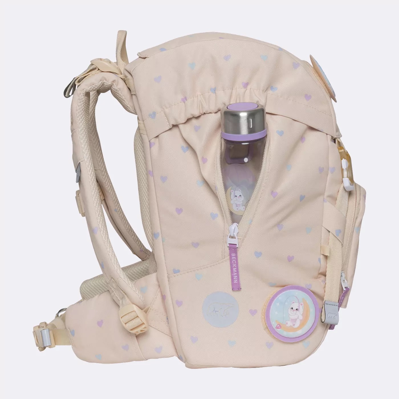 Beckmann Schulrucksack-Set Active Air FLX 6-teilig Yellow Heart