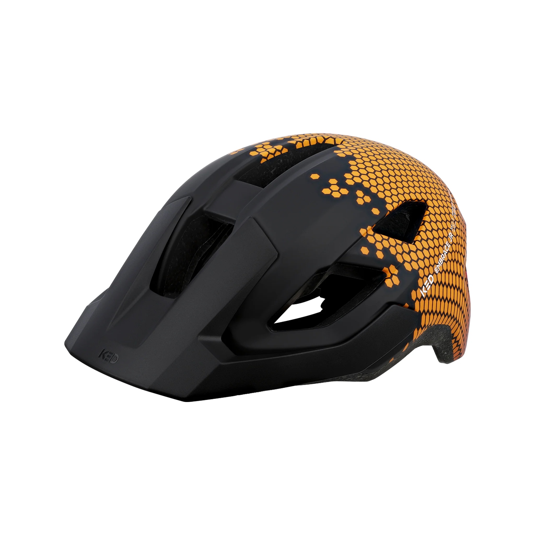 KED Embrace Jr MTB Kinder- und Jugendhelm 52-56 (SM) Black Maroon Red Matt