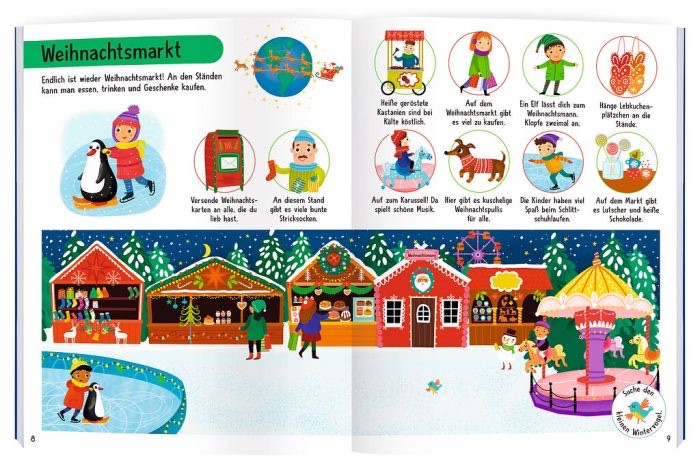 moses Mein magisches Rubbelsticker-Buch Weihnachten