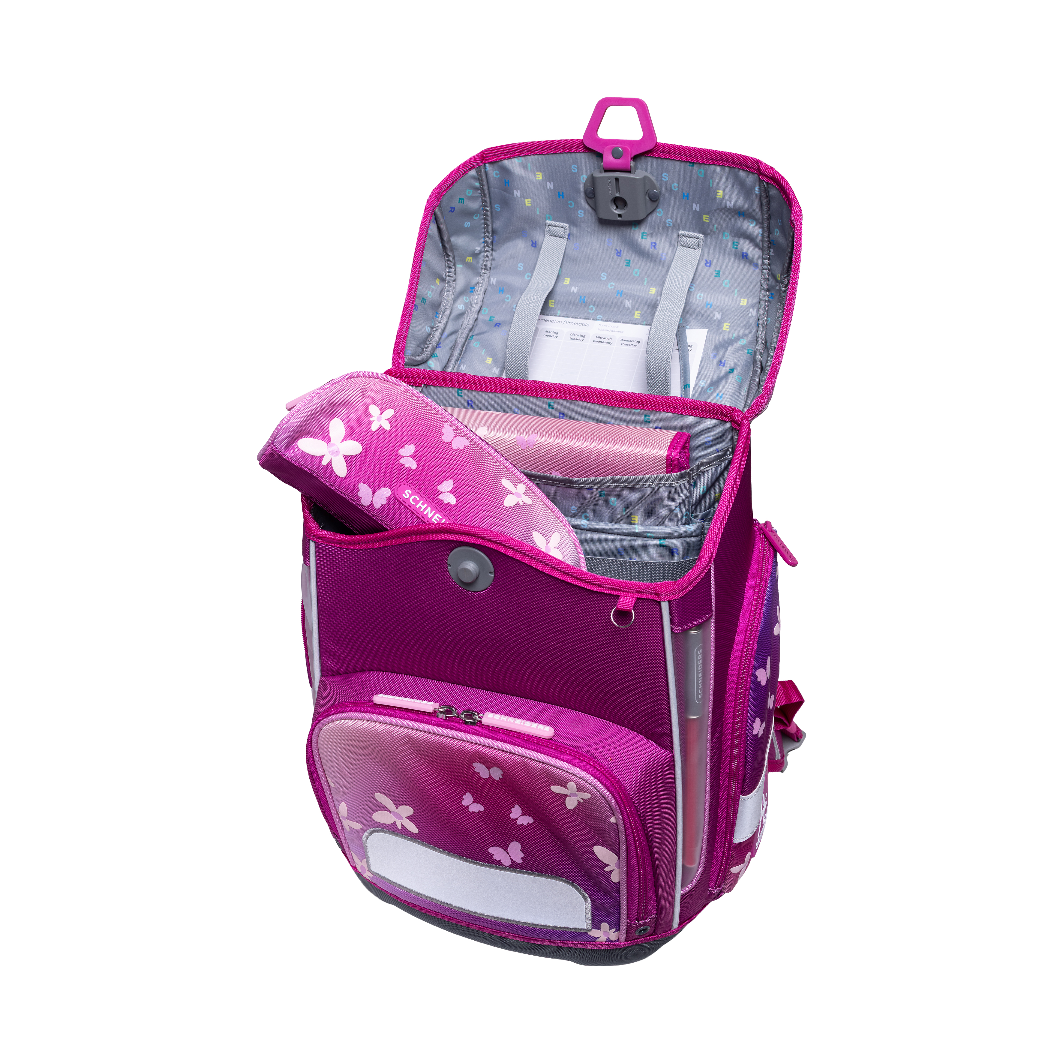 Schneiders Ergolite Schulranzen-Set 9-tlg. A.M. Damm Floral Dream Schneiders Ergolite Schulranzen-Set 9-tlg. A.M. Damm Floral Dream