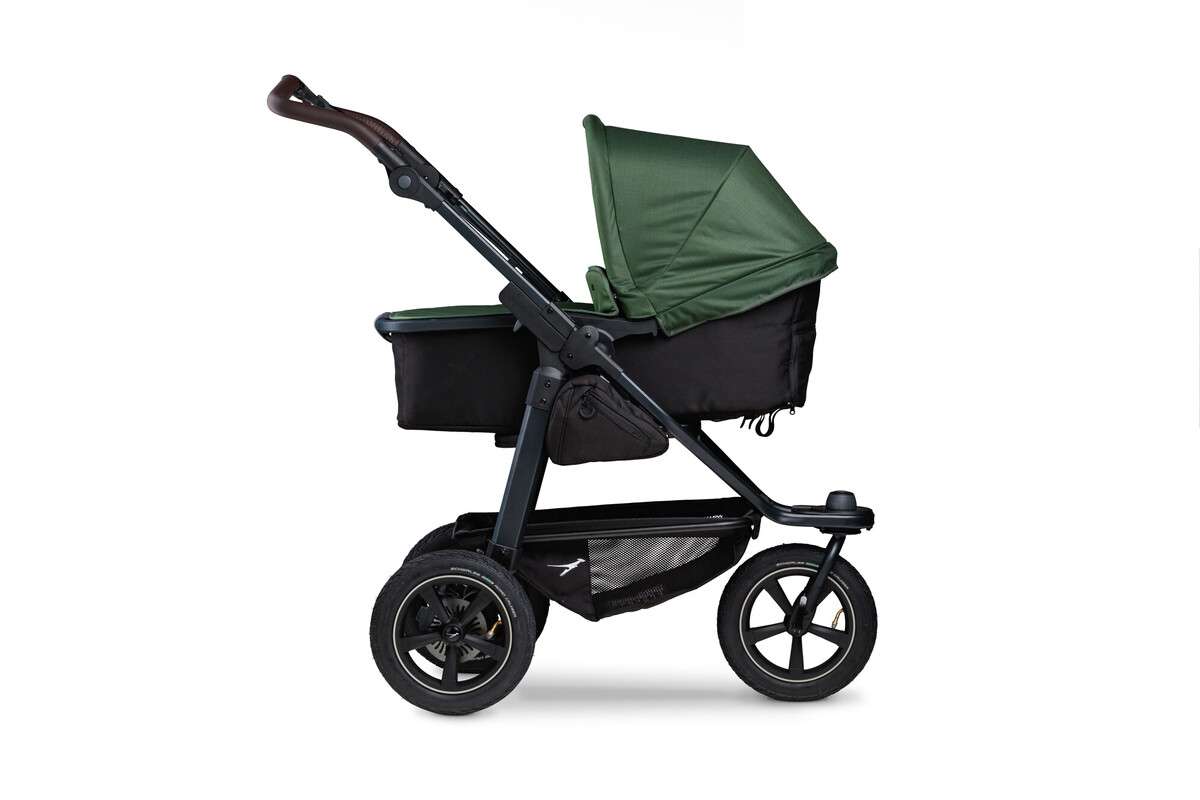 tfk mono2 - Kombi Kinderwagen mit Luftkammerrad-Set olive