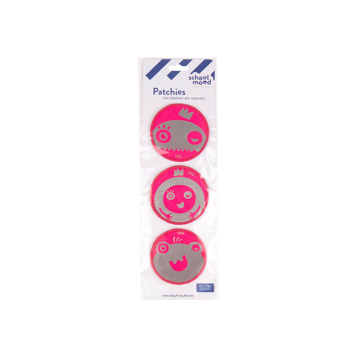 School-Mood 6-Tlg. Patchy Set Pink Monsters School-Mood 6-Tlg. Patchy Set Pink Monsters
