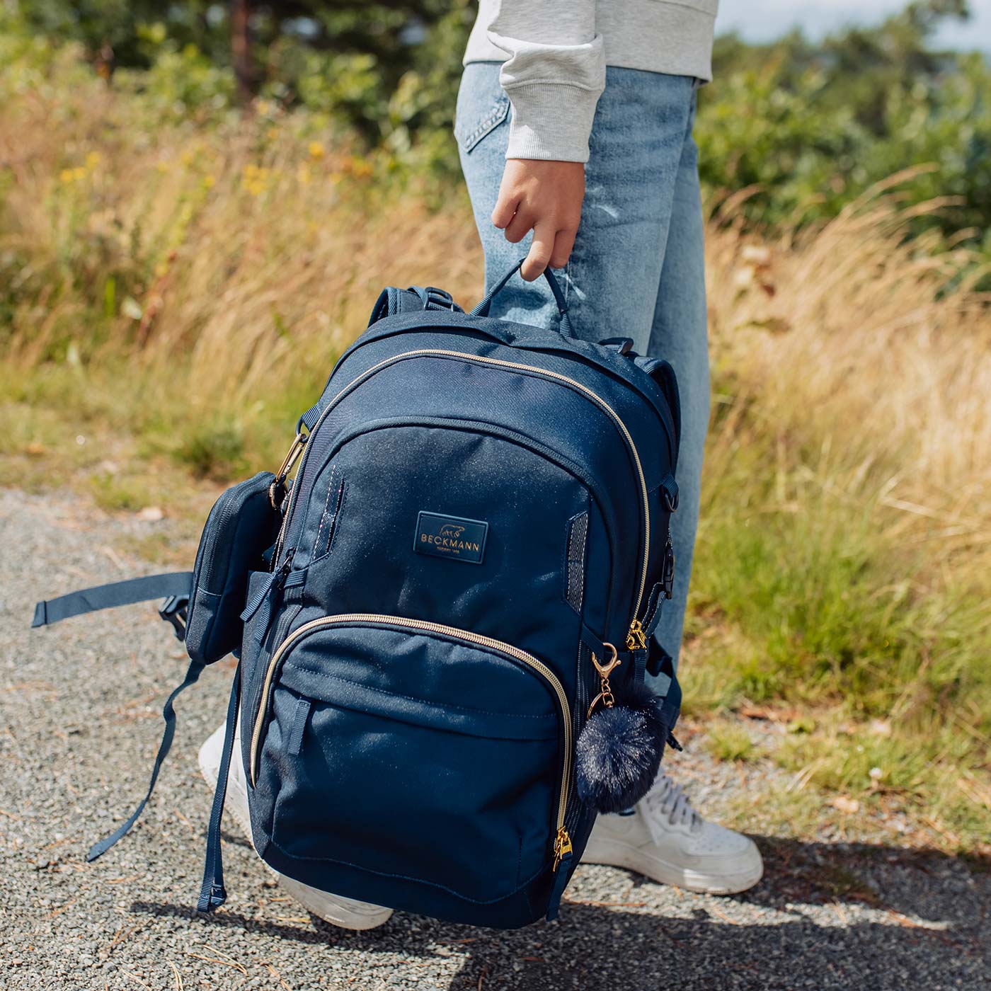 Beckmann Sport Air Schulrucksack Blue Gold Beckmann Sport Air Schulrucksack Blue Gold