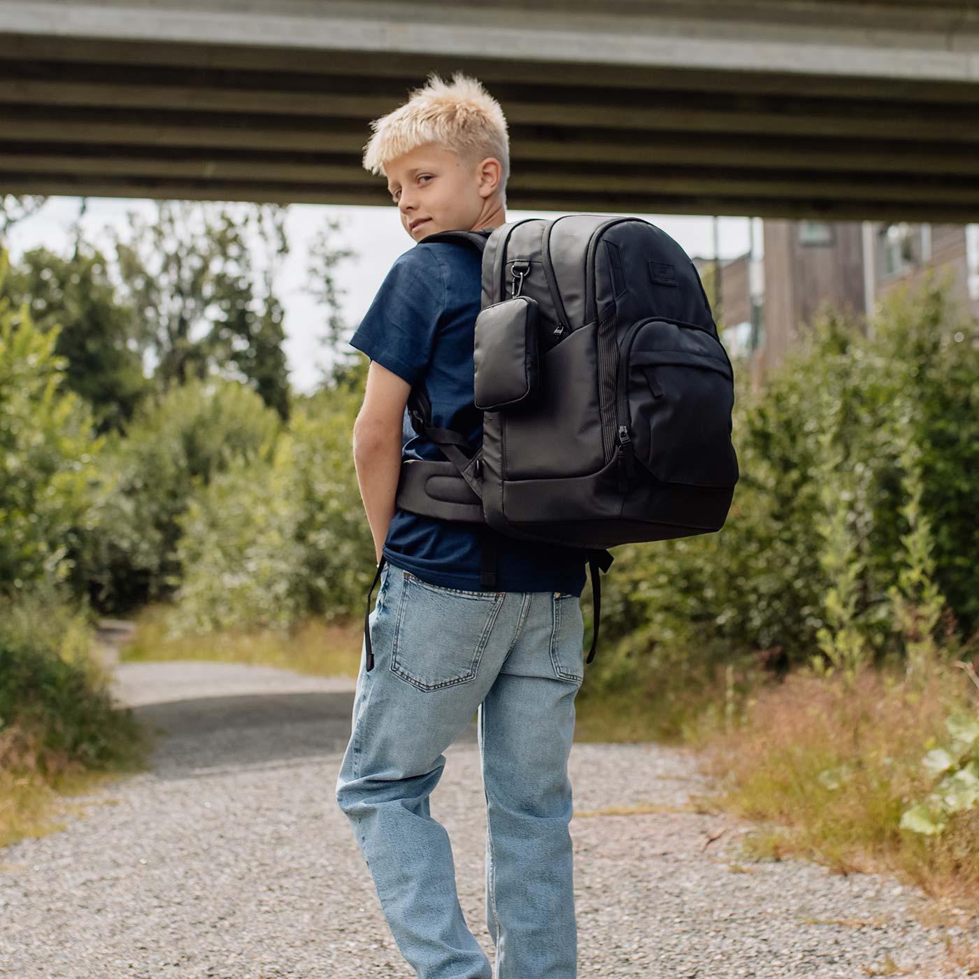 Beckmann Sport Air Schulrucksack Black Coated Beckmann Sport Air Schulrucksack Black Coated