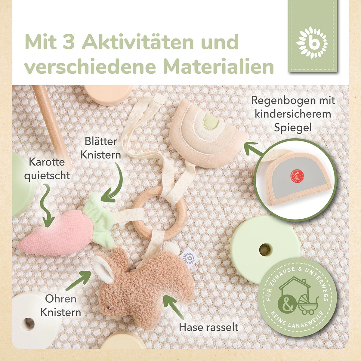 bieco ACTIVITY Spielzeug Hase Fine caramel bieco ACTIVITY Spielzeug Hase Fine caramel