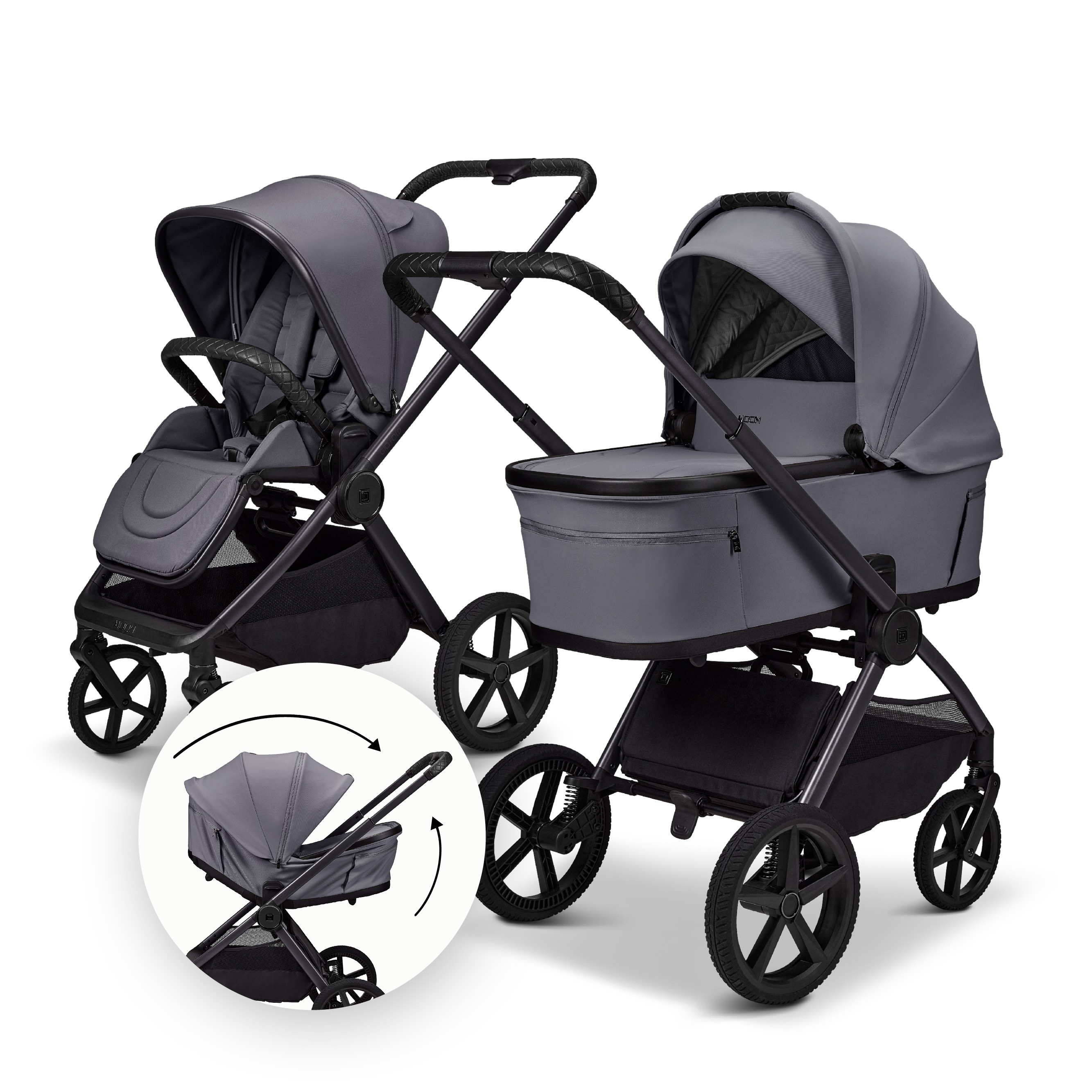 Moon GIO 2.0 Fold Kinderwagen-Set graphite