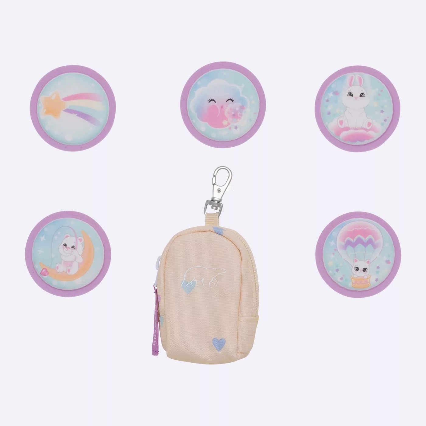 Beckmann Schulrucksack-Set Active Air FLX 6-teilig Yellow Heart