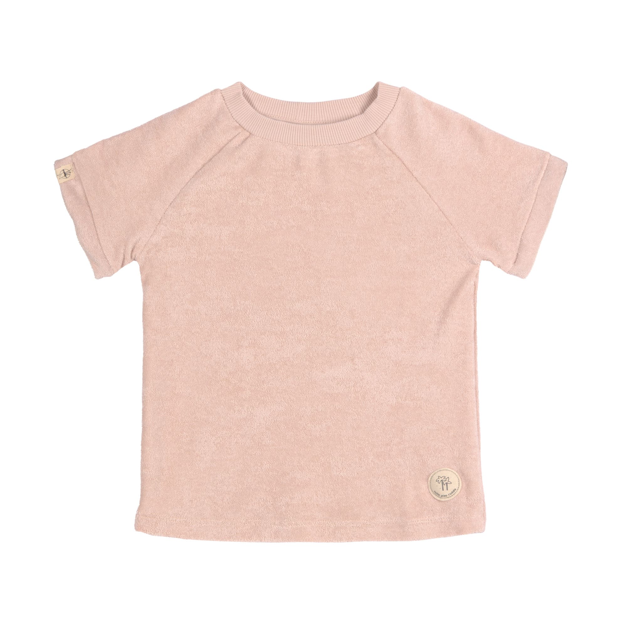Lässig Frottee T-Shirt Kinder Powder Pink, Rosa Lässig Frottee T-Shirt Kinder Powder Pink, Rosa 98-104