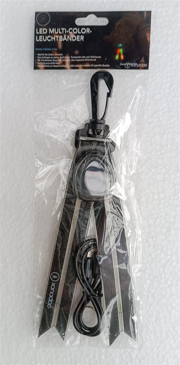 Xanadoo LED Lichtbänder für Ranzen + Rucksäcke Black