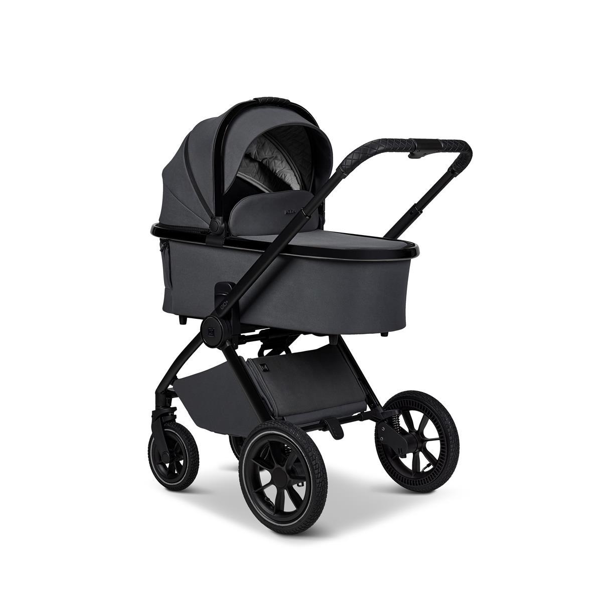 Moon PIÙ Kinderwagen SET anthra / matt