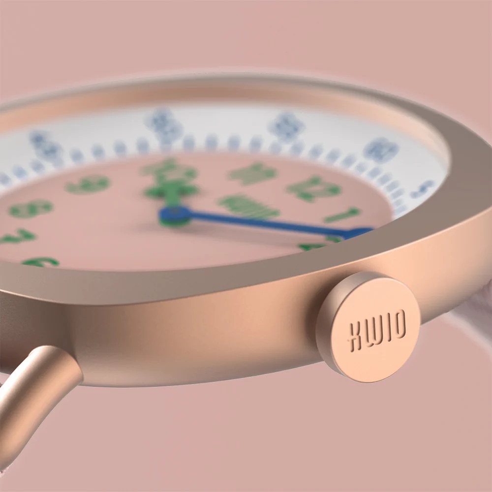 KWIO Tikk Armbanduhr für Kinder Powder Rose
