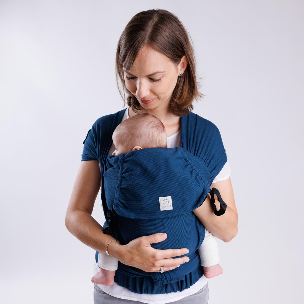 cocoo·me® Helium Babytrage Wrapconversion (50 - 98 cm / 12 Kilo) Dunkelblau