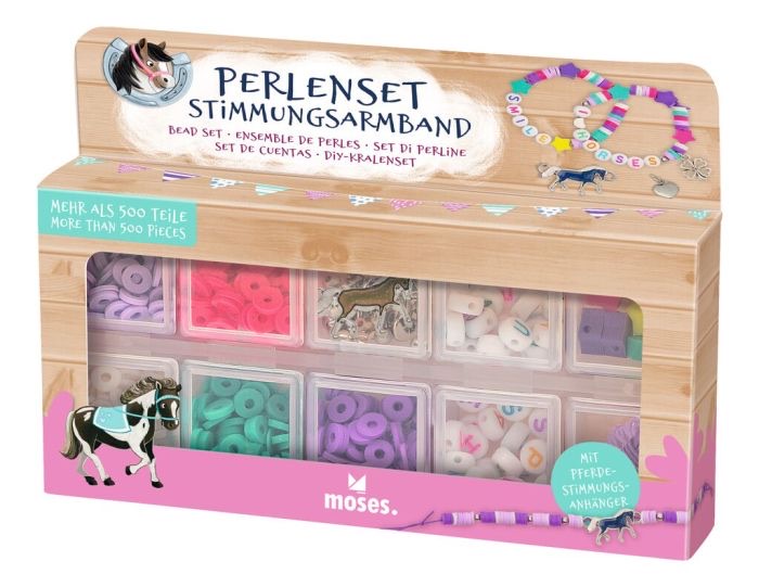 moses Perlenset Stimmungsarmband Pferde Bastelset