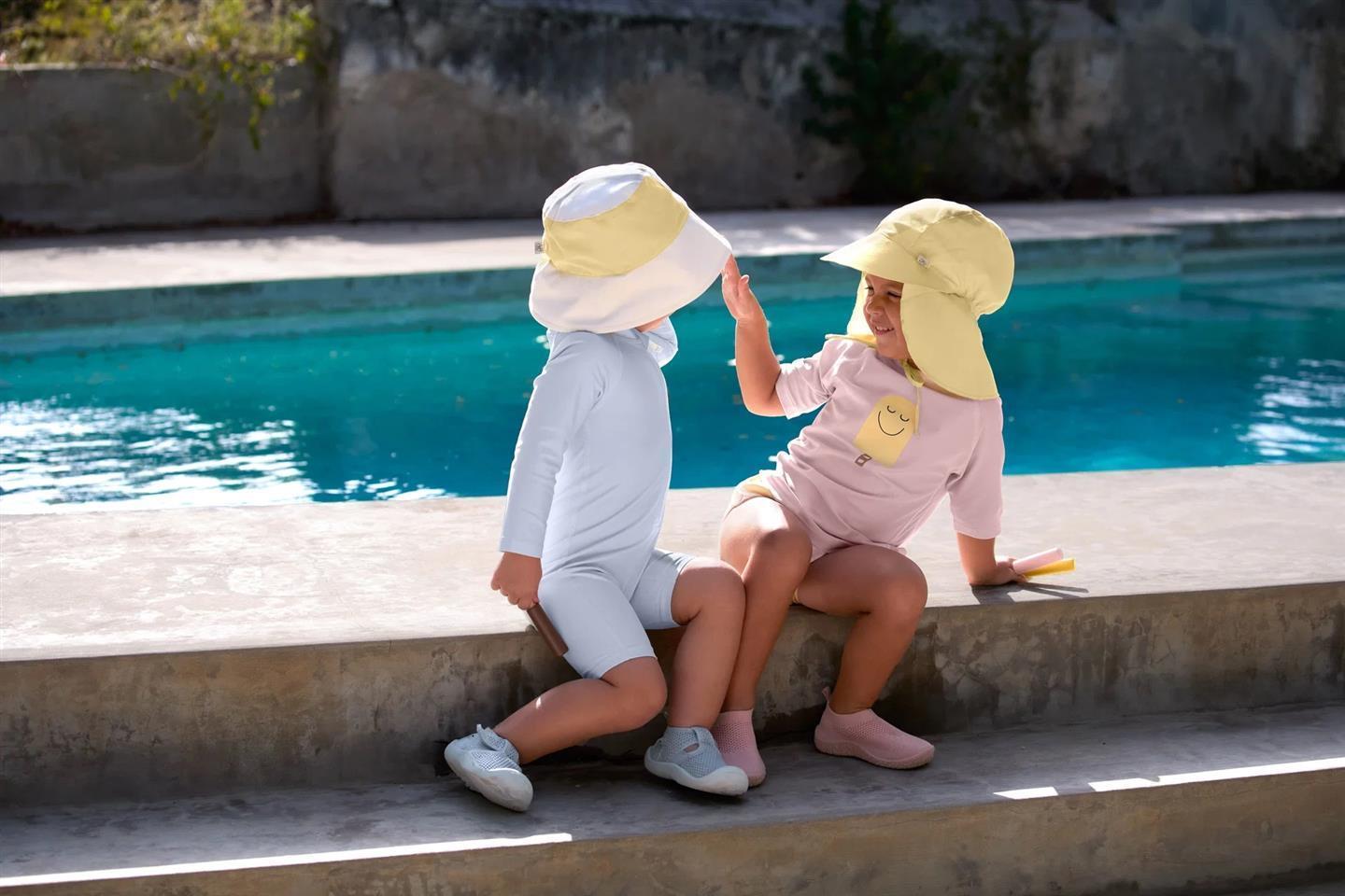 Lässig Schirmmütze Kinder (UV-SCHUTZ) Gelb 48/51 (1-3J)